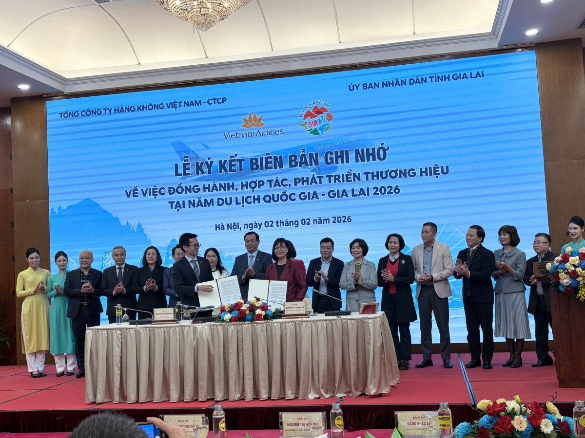 Lễ ký kết biên bản ghi nhớ đồng hành hợp tác tại Năm Du lịch quốc gia - Gia Lai 2026