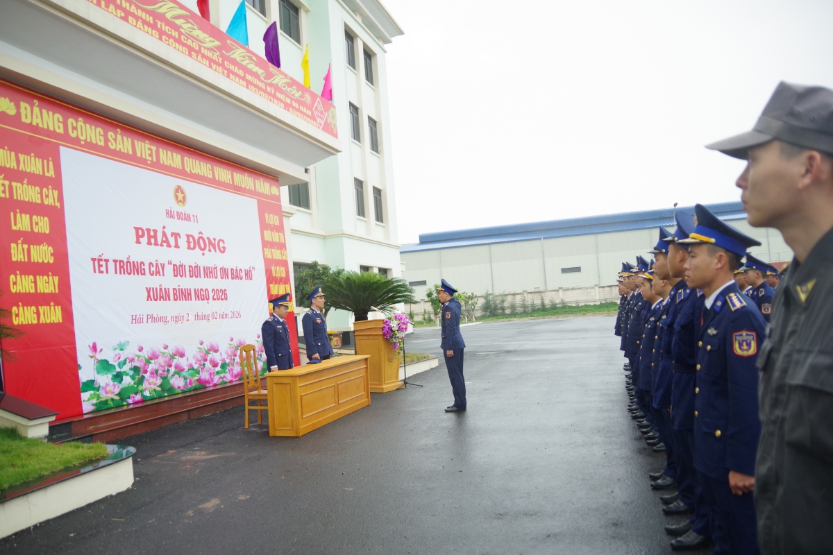 Quang cảnh buổi lễ phát động Tết trồng cây