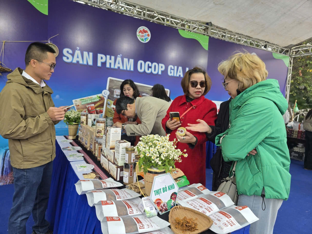 Sản phẩm Ocop Gia Lai được giới thiệu tới người dân Thủ đô và du khách