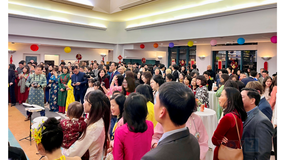 Toàn cảnh hội trường Tết Cộng đồng 2026