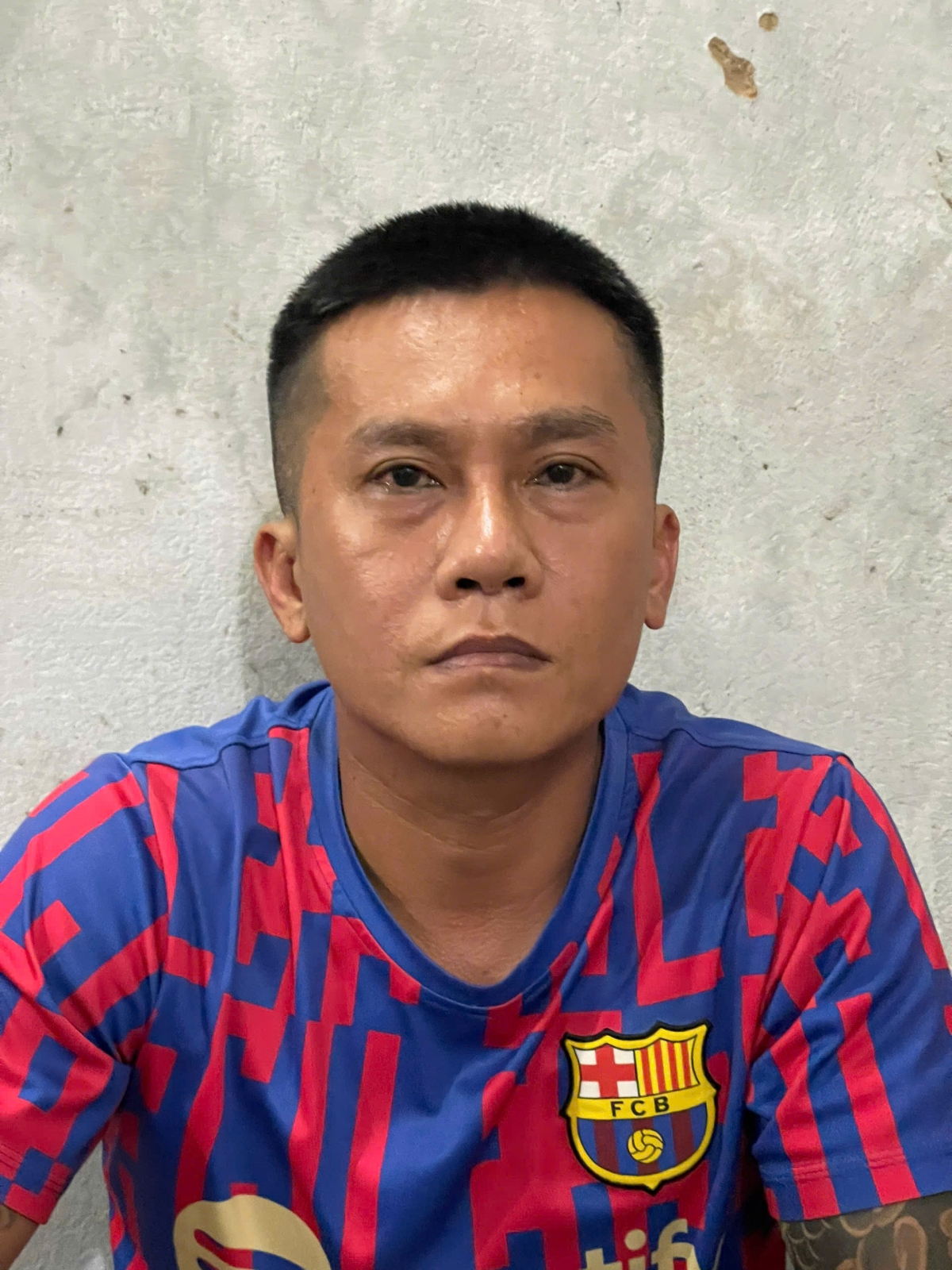 Chân dung đối tượng "Tài đen". (ảnh: Công an Gia Lai)