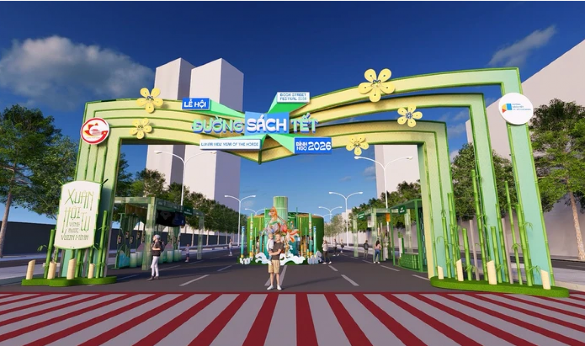 Phối cảnh cổng chào khu A Xuân hội tụ - Ảnh: BTC