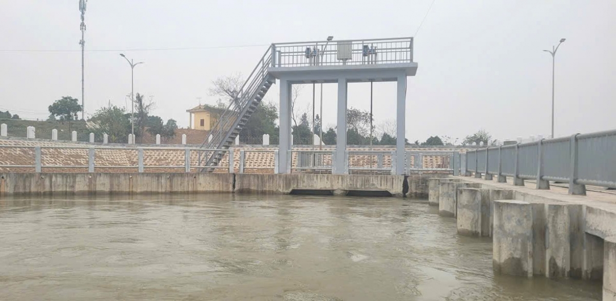 Trạm bơm Phù Sa - Hà Nội sau khi được đầu tư có thể chủ động nguồn nước không phụ thuộc vào việc xả nước các hồ thủy điện