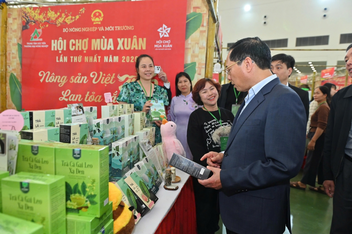 Phó Thủ tướng Bùi Thanh Sơn tham quan các gian hàng