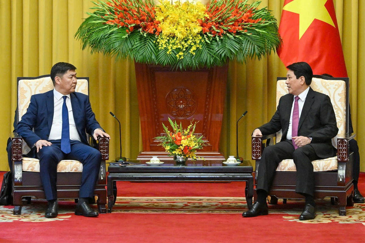 Chủ tịch nước Lương Cường tiếp Chánh án Tòa án tối cao Mông Cổ Ganzorig Damdin