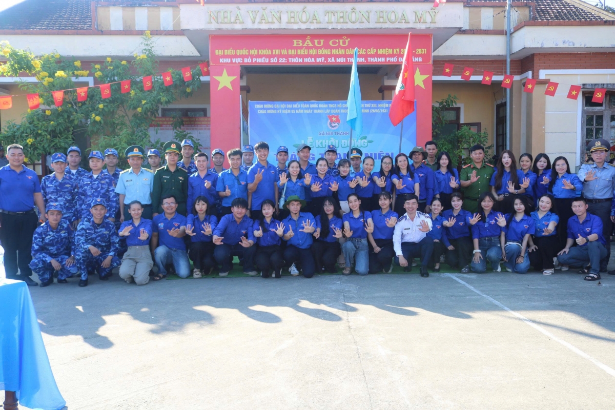 Tuổi trẻ BTL Vùng Cảnh sát biển 2 tham gia Lễ phát động Tháng thanh niên năm 2026 tại xã Núi Thành, thành phố Đà Nẵng
