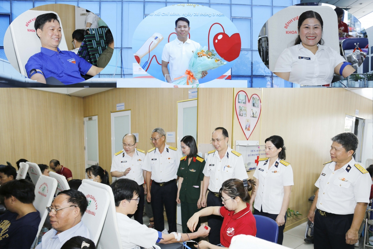 Đại diện Binh đoàn 20 và Bệnh viện Quân y 175 thăm, động viên người lao động