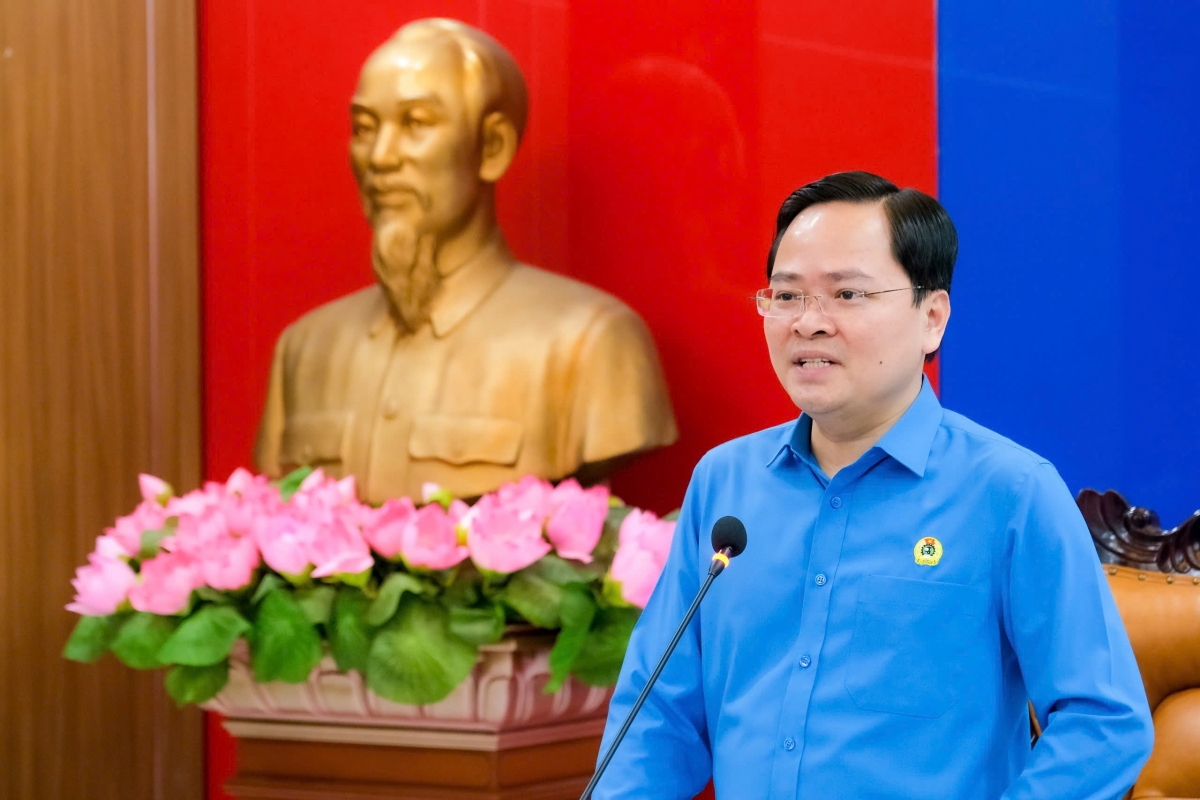 Ông Nguyễn Anh Tuấn, uỷ viên Trung ương Đảng, Chủ tịch Tổng Liên đoàn lao động Việt Nam