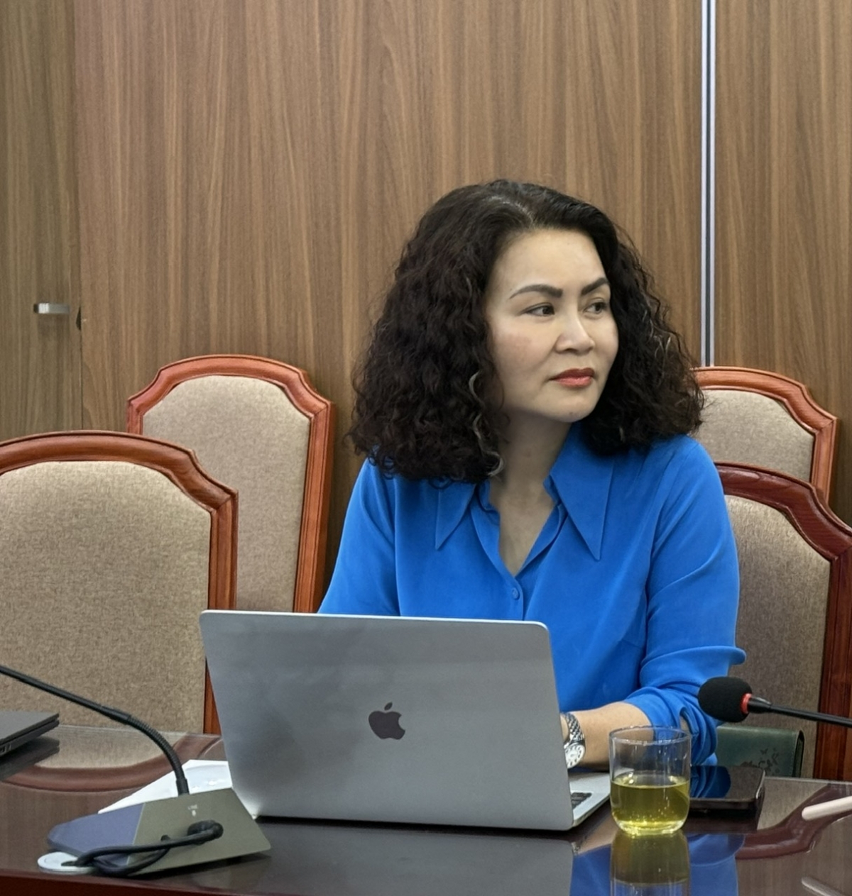 Bà Nguyễn Kim Thanh, Phó Chủ tịch Công đoàn Điện lực Việt Nam