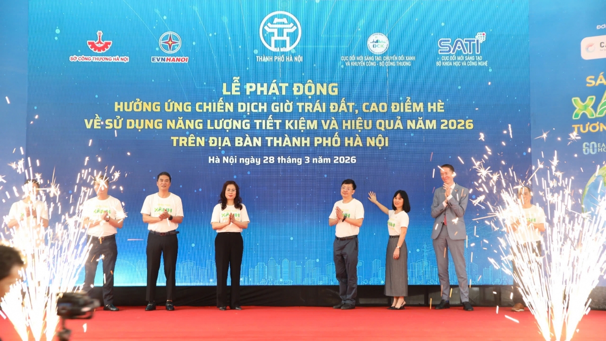Chính thức phát động hưởng ứng chiến dịch Giờ Trái đất, cao điểm hè về sử dụng năng lượng tiết kiệm và hiệu quả năm 2026 trên địa bàn thành phố Hà Nội.