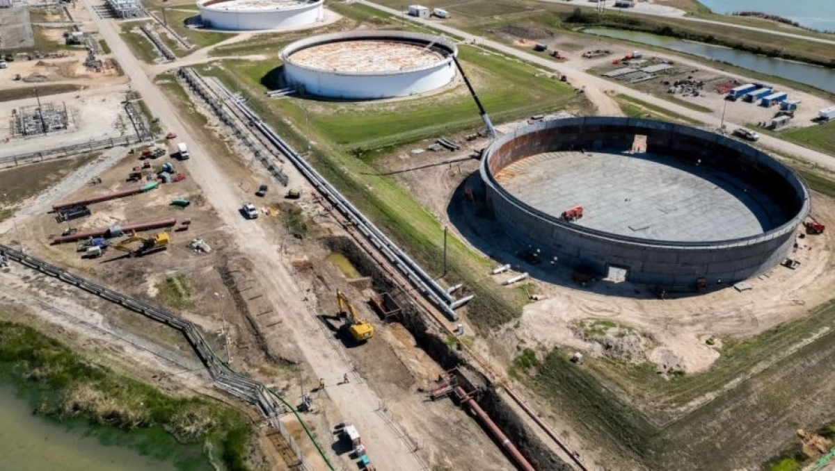 Một kho dự trữ dầu mỏ của Mỹ tại Freeport, Texas. Nguồn: Getty