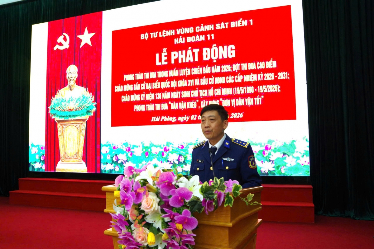 Thượng tá Lê Anh Sơn – BTĐU, Chính ủy Hải đoàn Phát động Phong trào thi đua