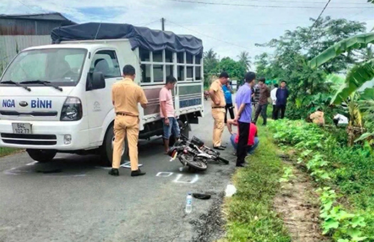 Hiện trường vụ tai nạn.