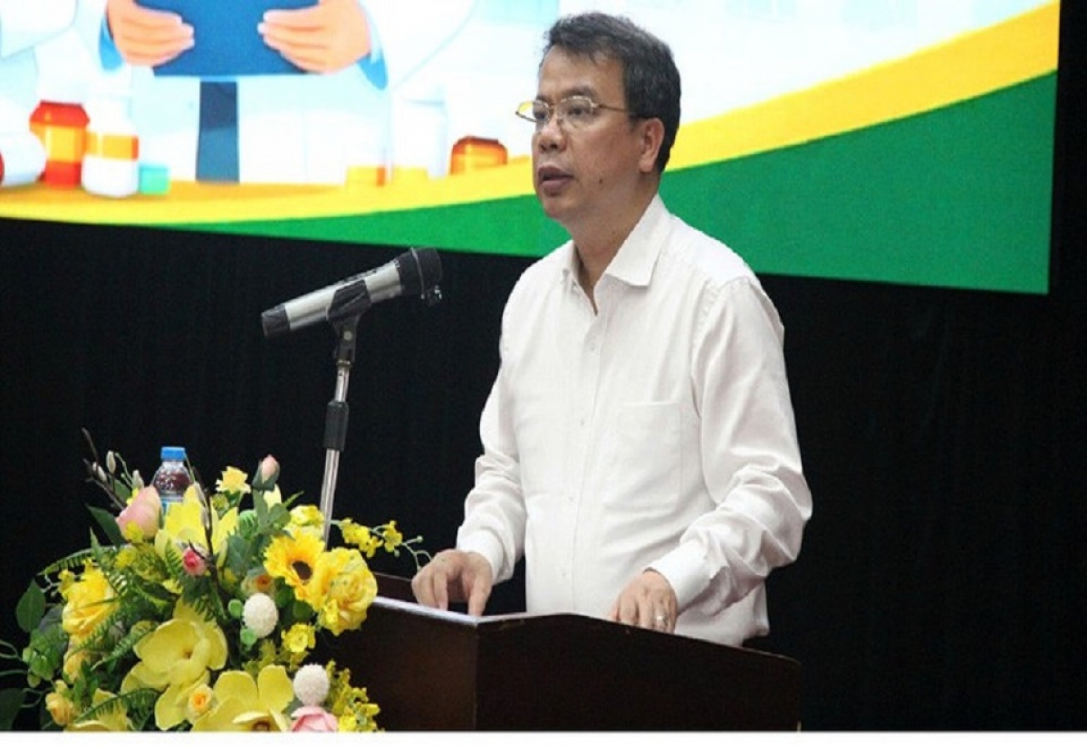 PGS.TS Nguyễn Quốc Huy - Giám đốc Học viện Y - Dược học cổ truyền Việt Nam chia sẻ thông tin tại Hội nghị