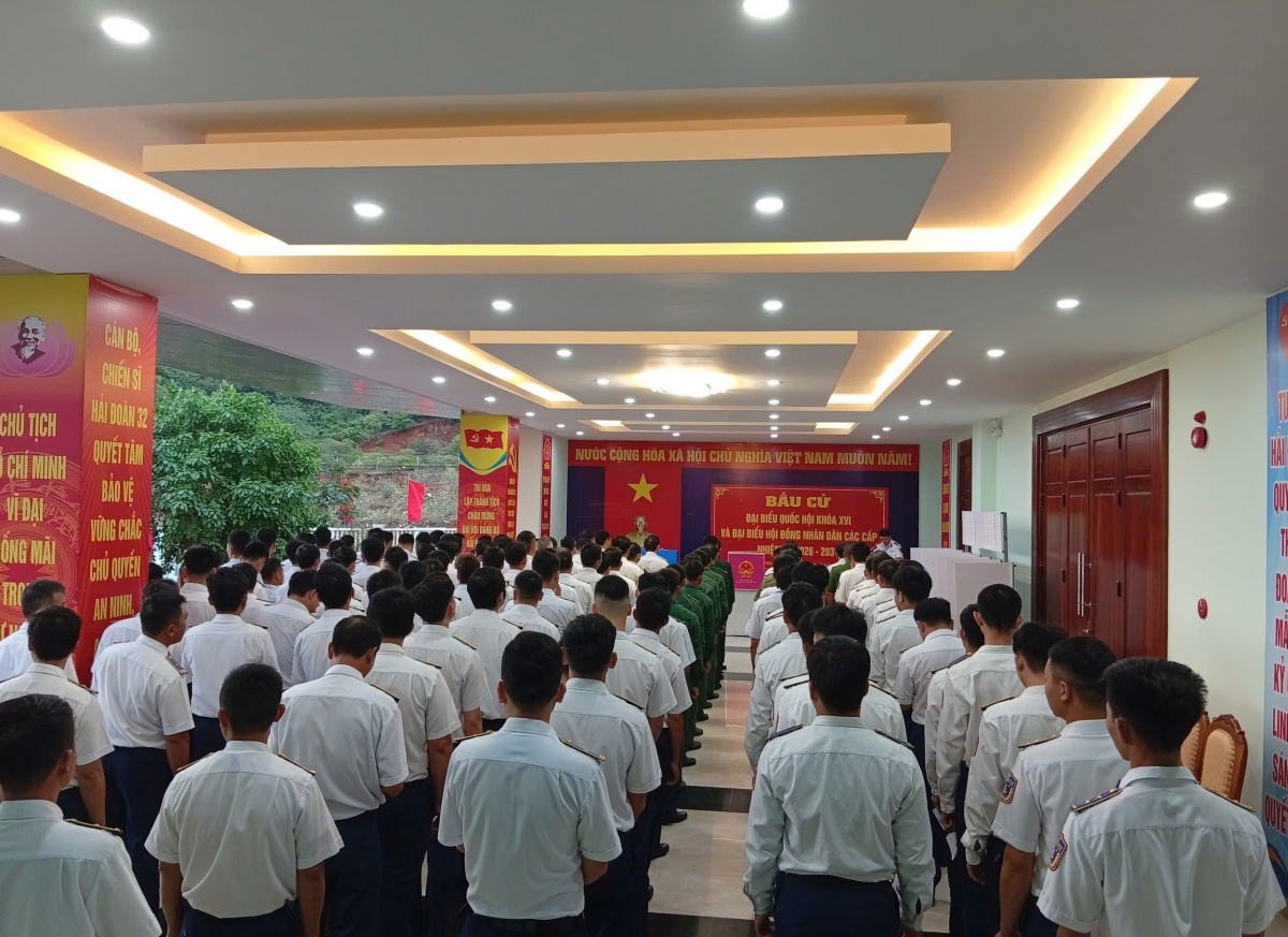 Quang Cảnh bầu cử tại Hải đoàn 32, Bộ Tư lệnh Vùng Cảnh sát biển 3