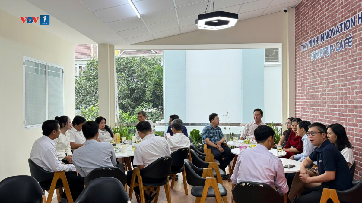 Một góc không gian café khởi nghiệp được Tây Ninh triển khai