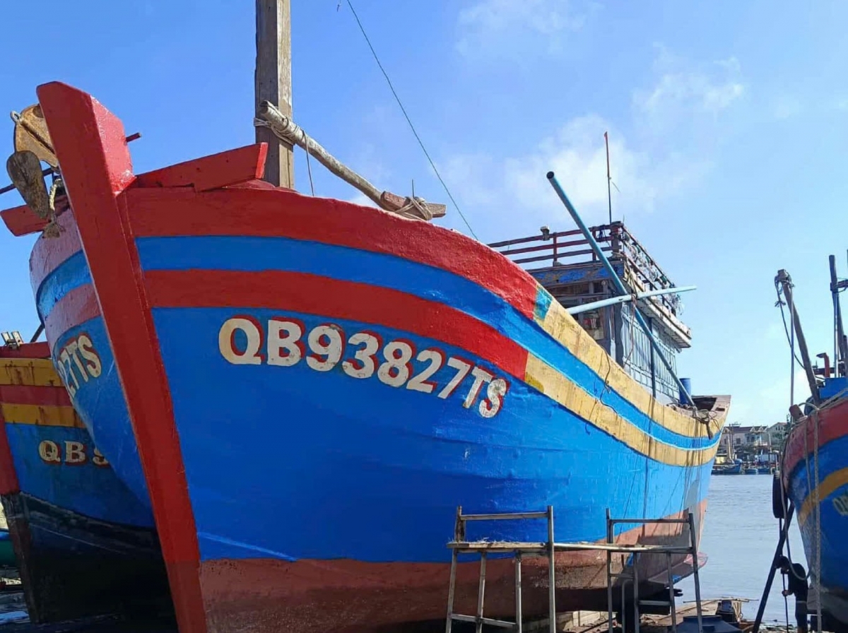 Tàu cá QB.93827-TS hiện đang mất liên lạc khi đang hoạt động trên biển.