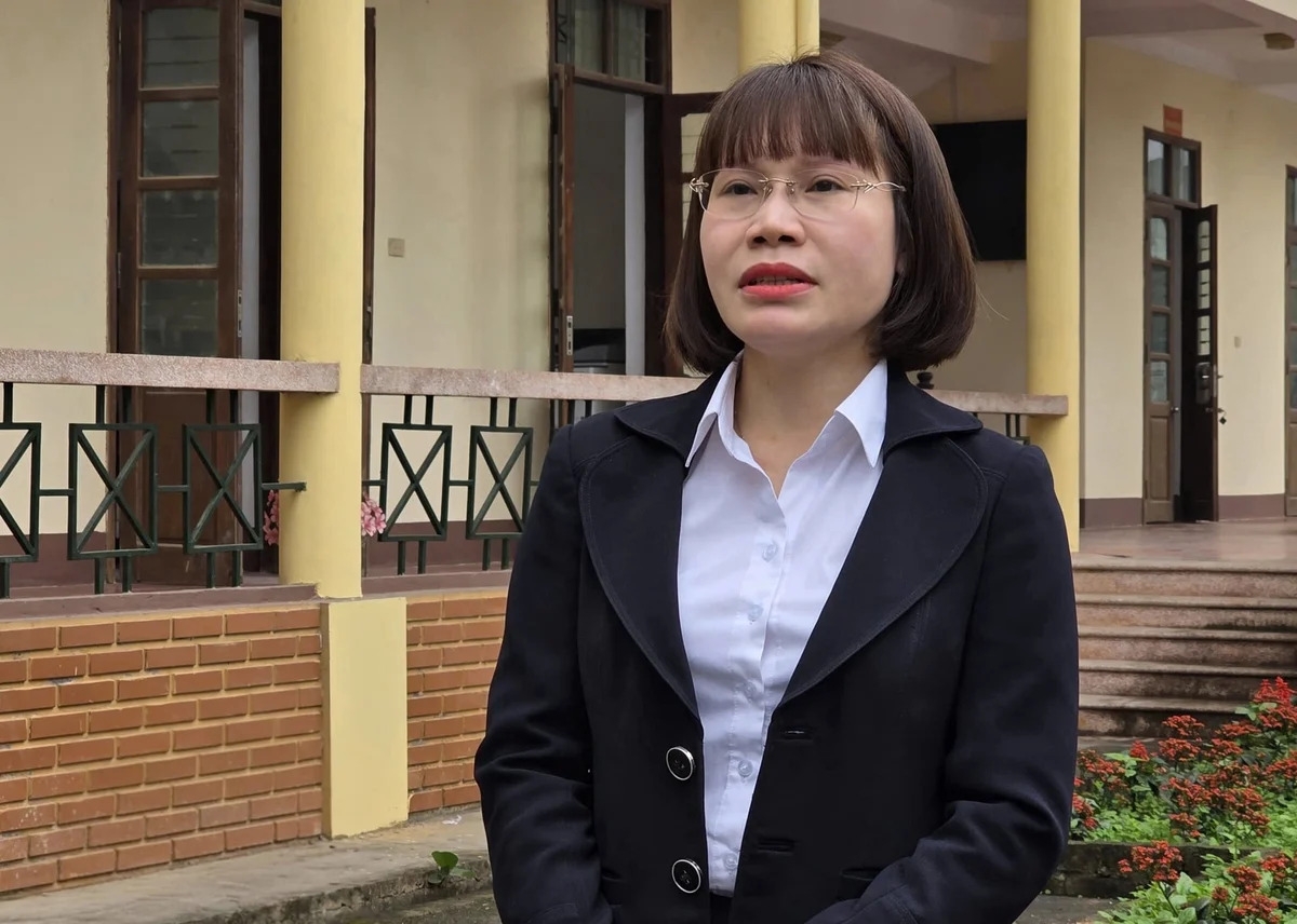 Bà Trần Thị Hương, Phó giám đốc Agribank chi nhánh Thái Nguyên. Ảnh: Nam Khánh