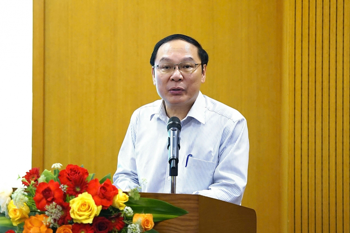 Thứ trưởng Bộ Nông nghiệp và Môi trường Lê Công Thành phát biểu tại Hội nghị