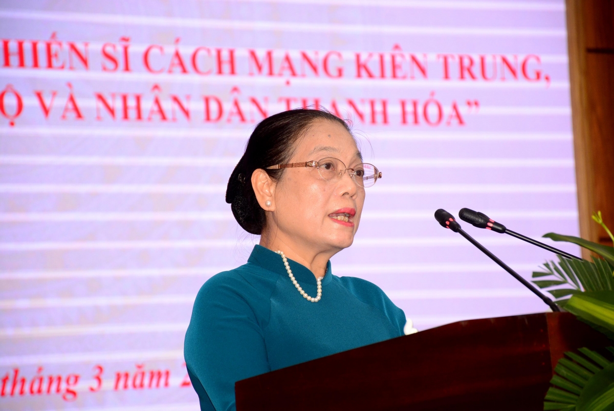 Tại buổi hội thảo, bà Lê Thị Thu Hồng, con gái cố Tổng Bí thư Lê Khả Phiêu bày tỏ tình cảm chân thành với ban tổ chức hội thảo. Đồng thời chia sẻ những kỷ niệm đáng nhớ về cuộc đời cố Tổng Bí thư Lê Khả Phiêu.