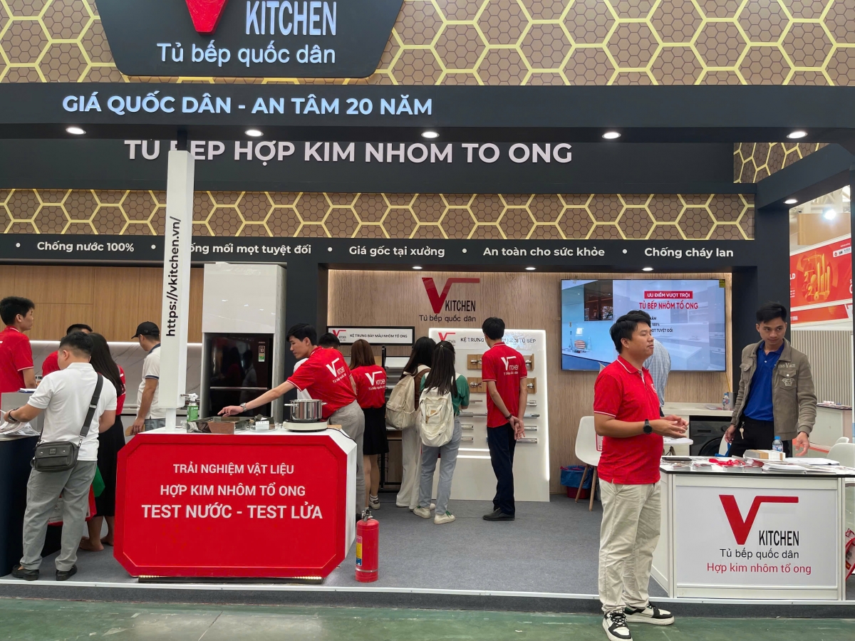 Tủ bếp nhôm tổ ong VKitchen: Xu hướng mới cho không gian bếp bền vững tại Việt Nam