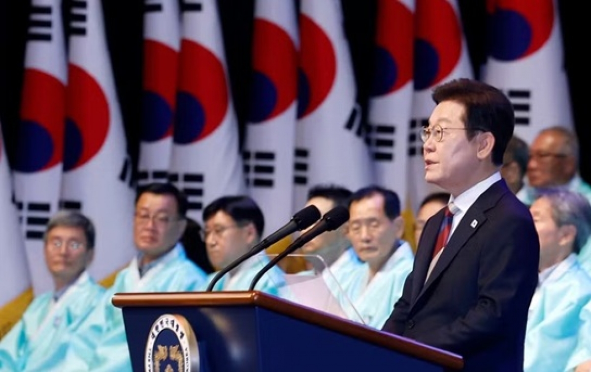 Tổng thống Hàn Quốc Lee Jae Myung. (Ảnh: Yonhap/TTXVN)