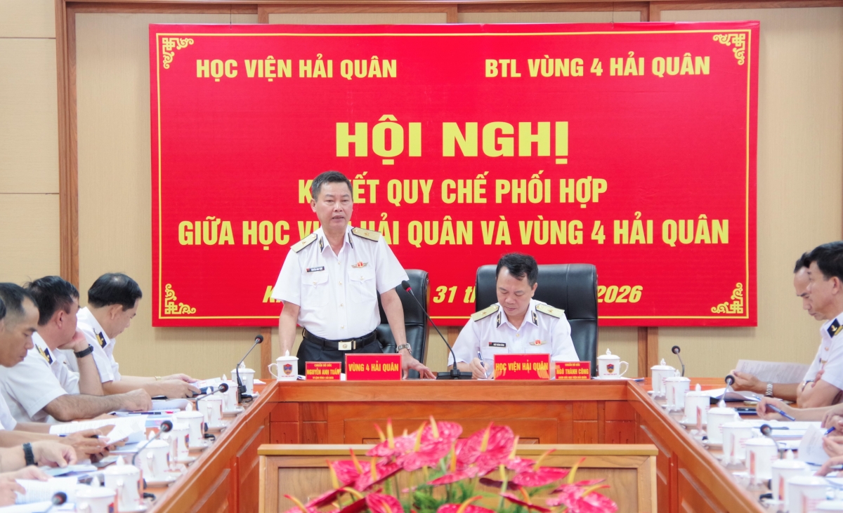  Chuẩn Đô đốc Nguyễn Anh Tuấn, Tư lệnh Vùng 4 Hải quân phát biểu