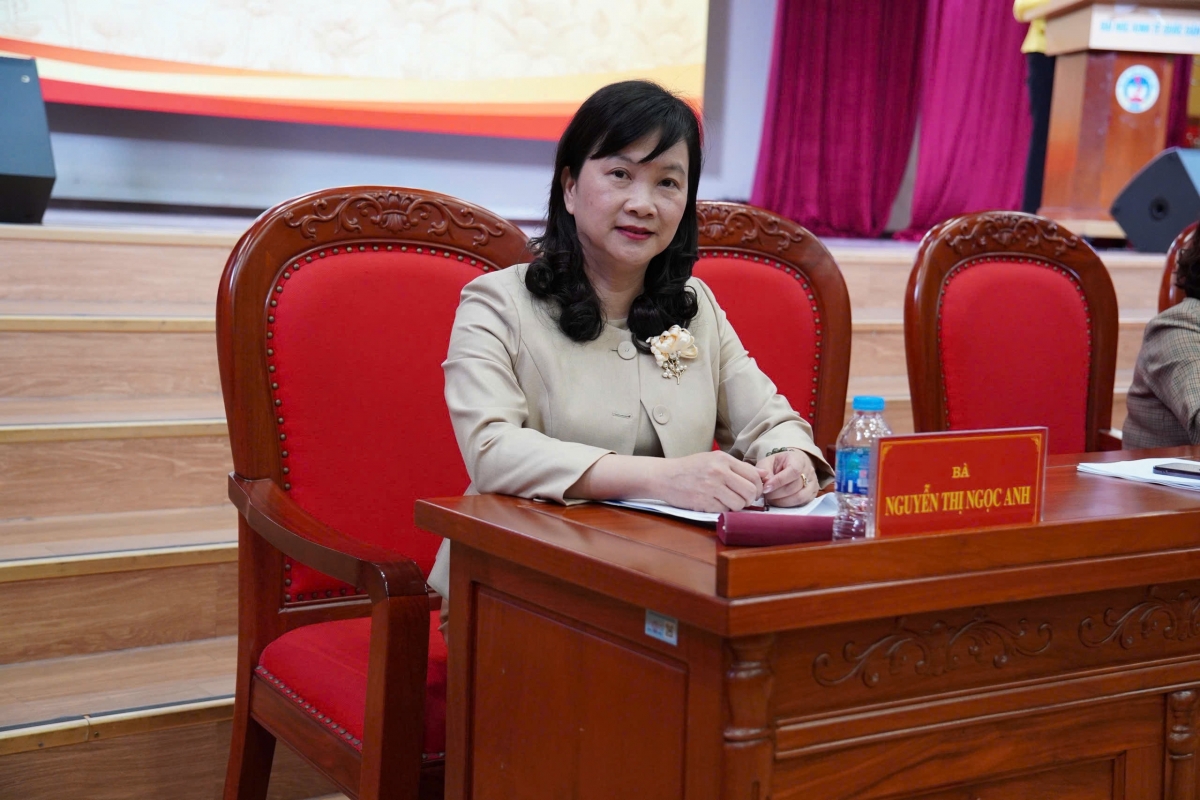 Bà Nguyễn Thị Ngọc Anh, Phó Chủ tịch Uỷ ban nhân dân phường Bạch Mai, thành phố Hà Nội