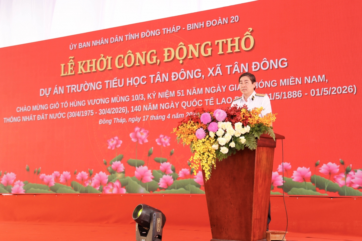 Thiếu tướng Ngô Minh Thuấn, Tư lệnh Binh đoàn 20 phát biểu