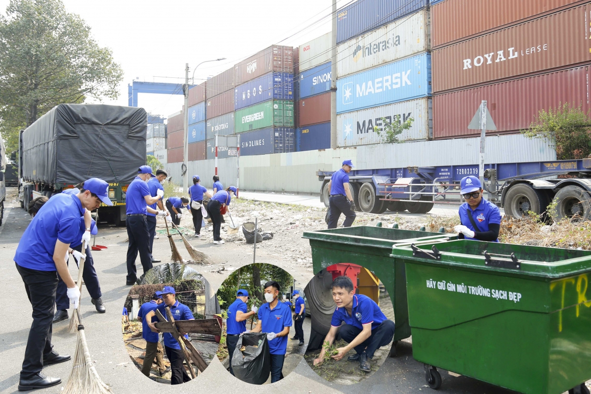 Tuổi trẻ Tân Cảng Sài Gòn tham gia chương trình “Ngày thứ bảy xanh”