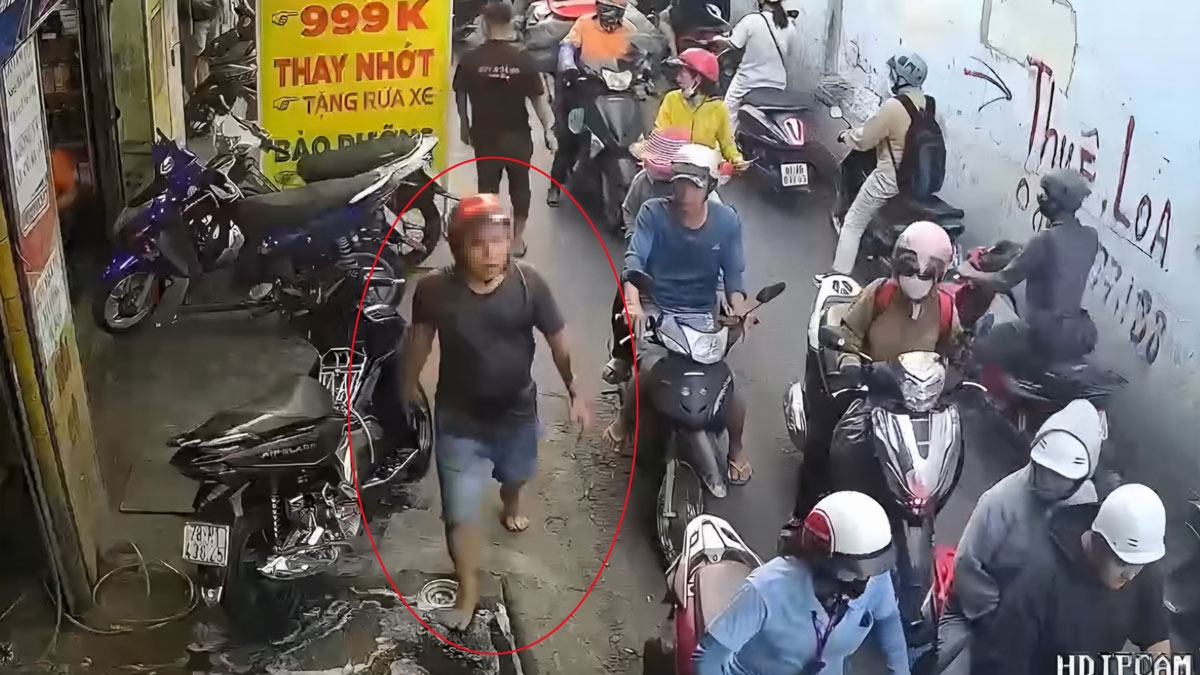 Phi rời khỏi hiện trường sau khi hành hung người can ngăn 