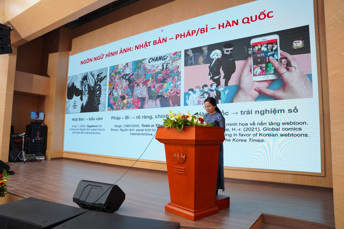 Diễn giả trình bày tham luận