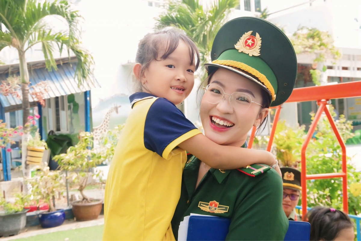 Thiếu tá quân nhân chuyên nghiệp Võ Thị Phương Thảo, công tác tại Ban Tài chính, Bộ đội Biên phòng TP.HCM