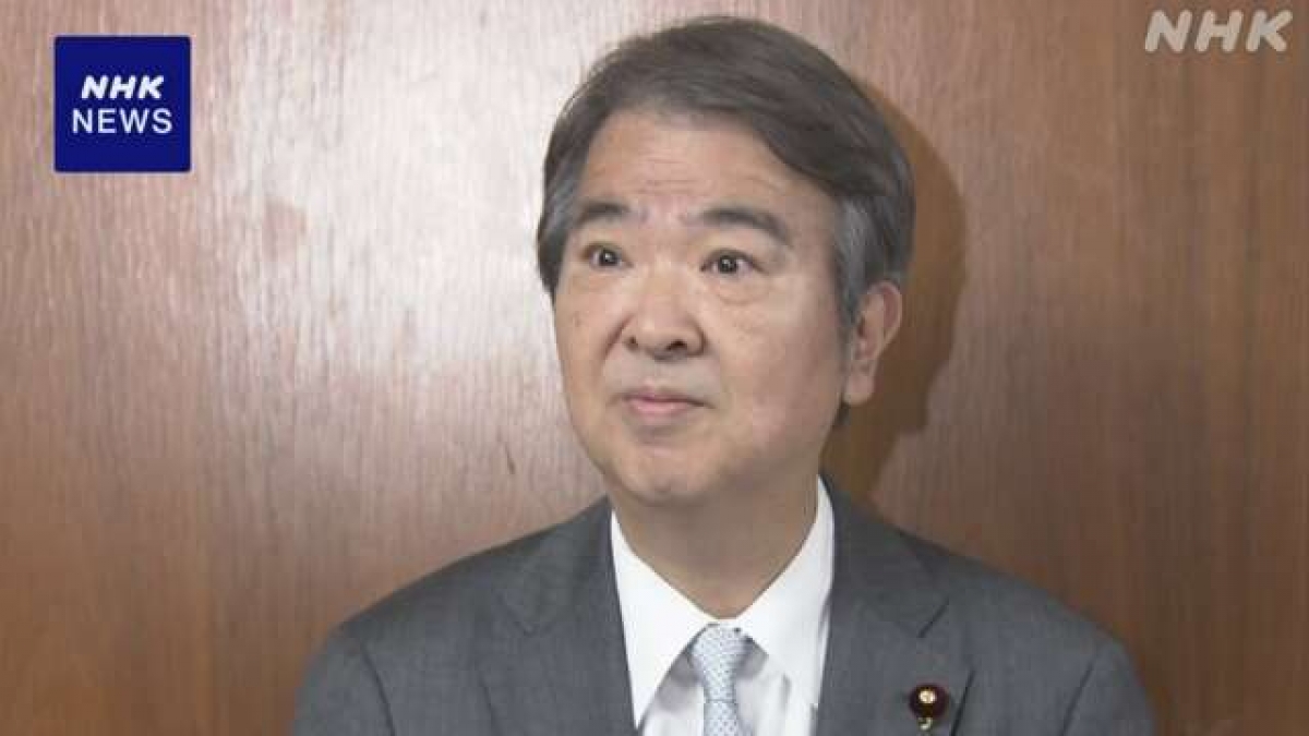 Bộ trưởng Môi trường Nhật Bản Ishihara Hirotaka. Ảnh NHK