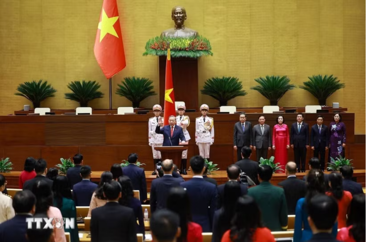 Chủ tịch nước Cộng hoà xã hội chủ nghĩa Việt Nam Tô Lâm tuyên thệ nhậm chức
