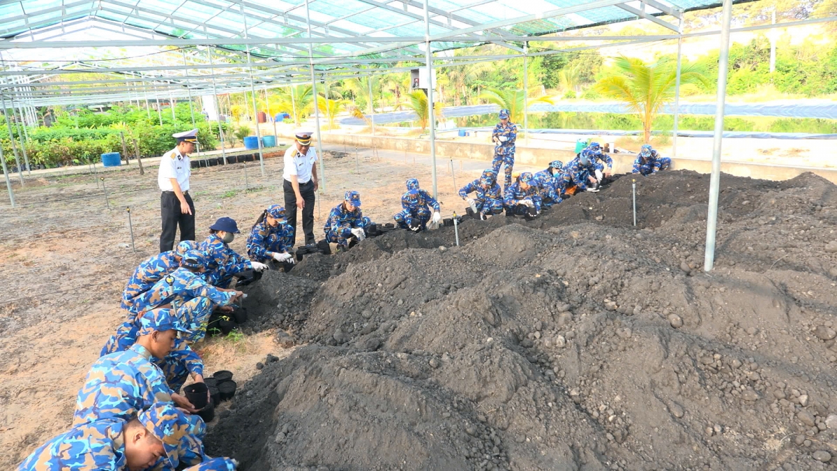 Cải tạo đất thực hiện Chương trình “Xanh hóa Trường Sa”