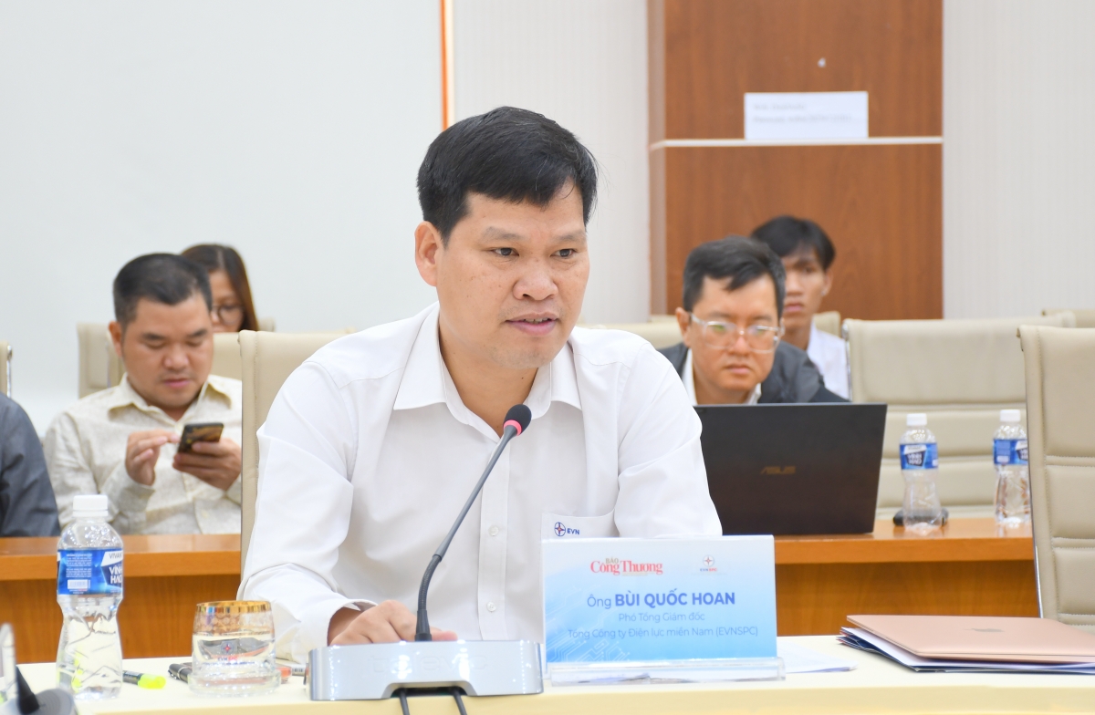 Ông Bùi Quốc Hoan, Phó Tổng giám đốc Tổng Công ty Điện lực Miền Nam (EVNSPC)