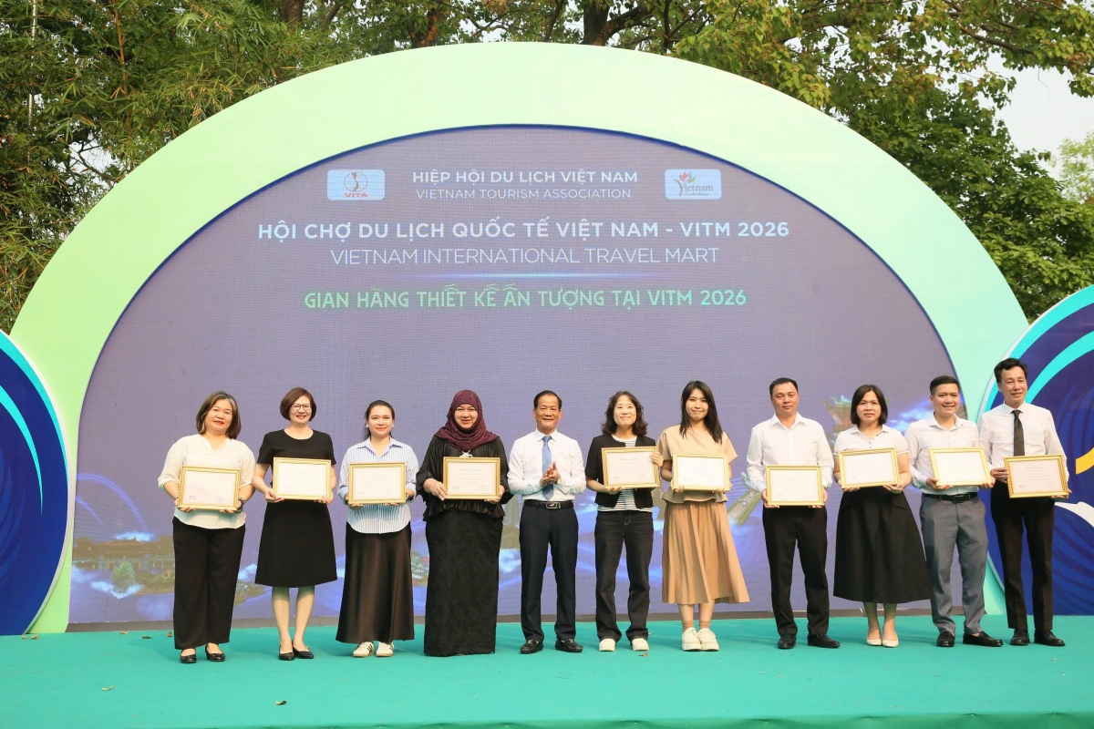 Các doanh nghiệp được vinh danh Gian hàng Thiết kế ấn tượng tại VITM 2026