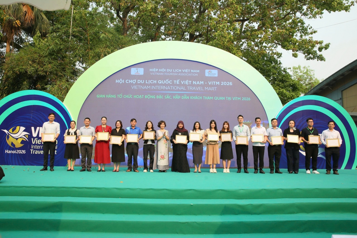 Các gian hàng được vinh danh có Tổ chức Hoạt động đặc sắc hấp dẫn khách tham quan tại VITM 2026