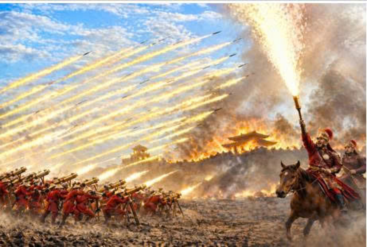 Đô đốc Trần Quang Diệu phóng tên lửa thiêu cháy  hàng vạn quân Pháp - Ấn trong thành Quy Nhơn, y hệt như quân Thanh chết cháy ở gò Đống Đa