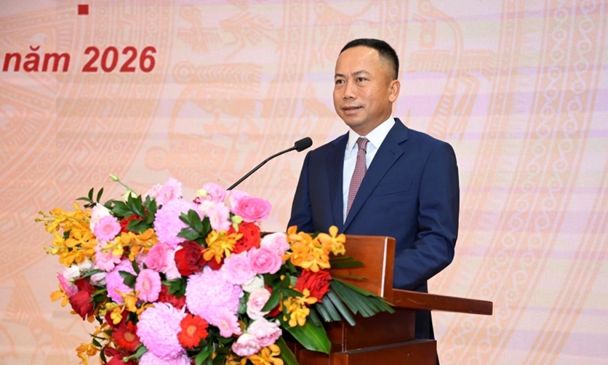 Nhà báo Phạm Đức Sơn, Tổng Biên tập Tạp chí Nhà đầu tư - Trưởng Ban tổ chức Hội thảo phát biểu khai mạc