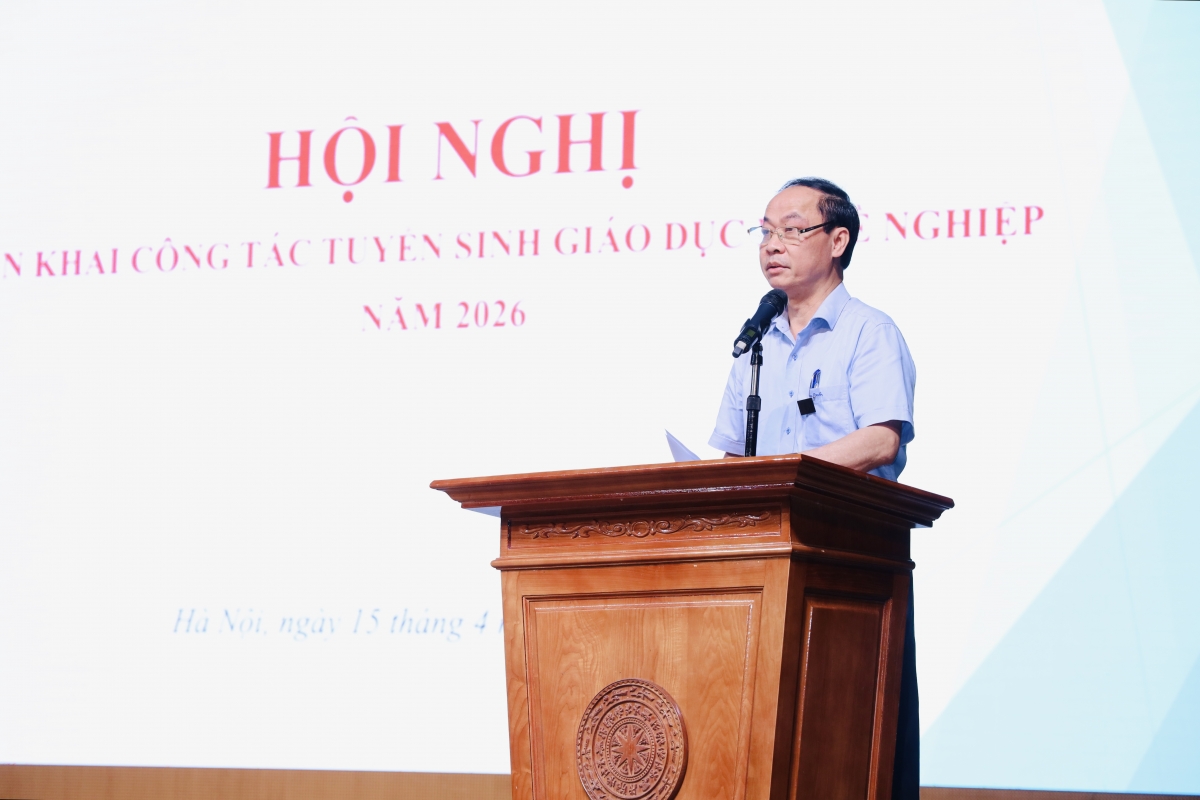 Đại diện Sở GD-ĐT Hà Nội phát biểu