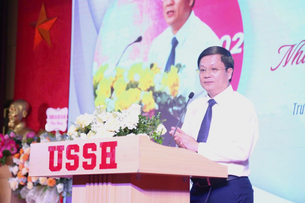 Nhà báo Hồ Minh Chiến, Tổng Biên tập Tạp chí Gia đình Việt Nam, Trưởng Ban Tổ chức cuộc thi phát biểu tại lễ phát động cuộc thi
 