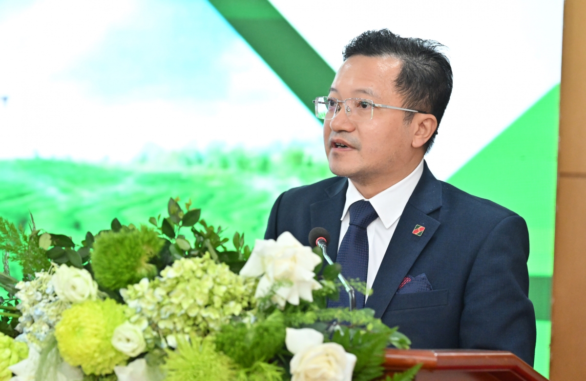 Ông Nguyễn Quang Ngọc, Phó Trưởng Ban Chính sách tín dụng, Agribank phát biểu tại Hội thảo