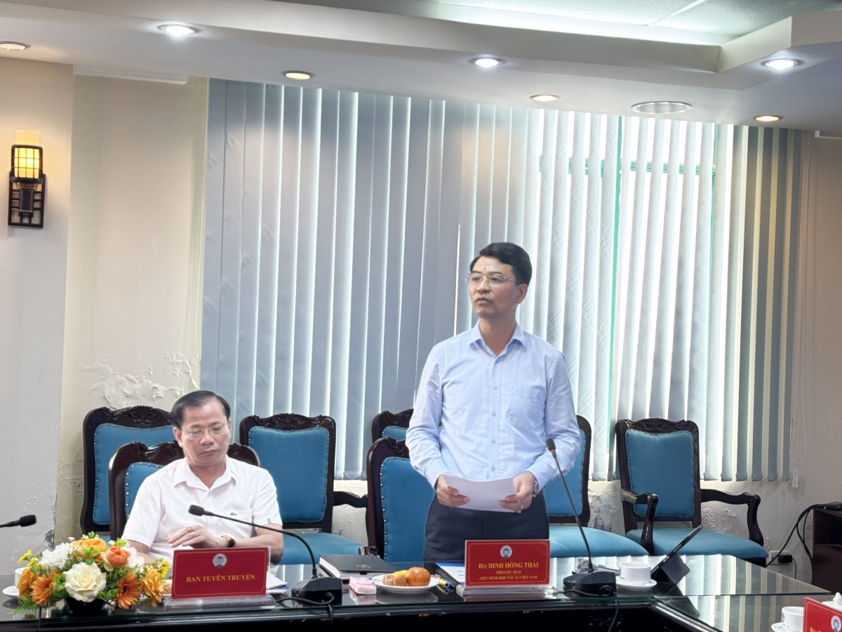 Ông Đinh Hồng Thái, Phó Chủ tịch Liên minh Hợp tác xã Việt Nam 