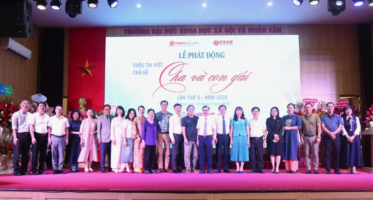 Phát động cuộc thi viết “Cha và con gái” 2026 – Lan tỏa giá trị gia đình Việt tại Trường Đại học Khoa học Xã hội và Nhân văn (Đại học Quốc gia Hà Nội)