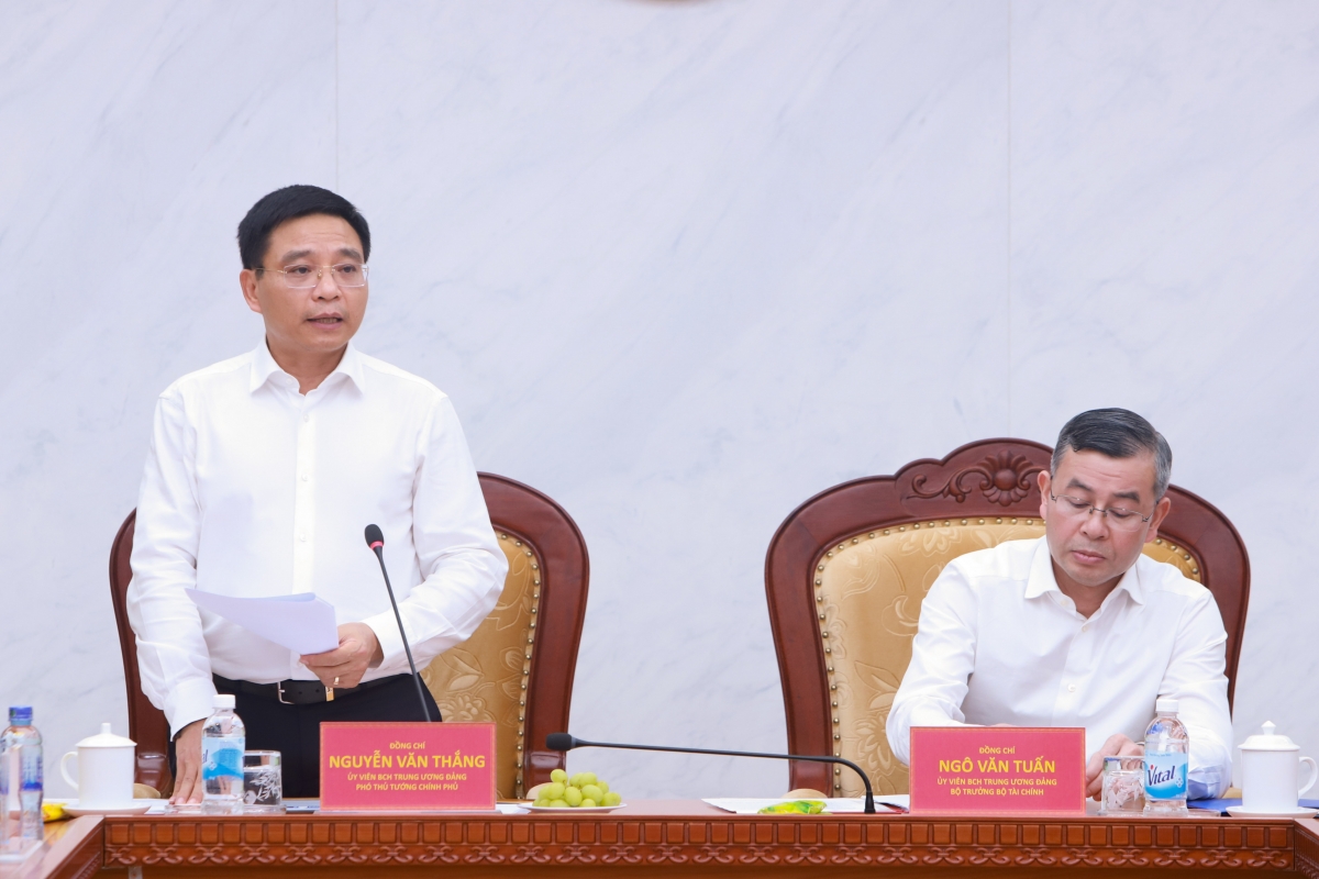 Phó Thủ tướng Nguyễn Văn Thắng phát biểu tại Hội nghị.