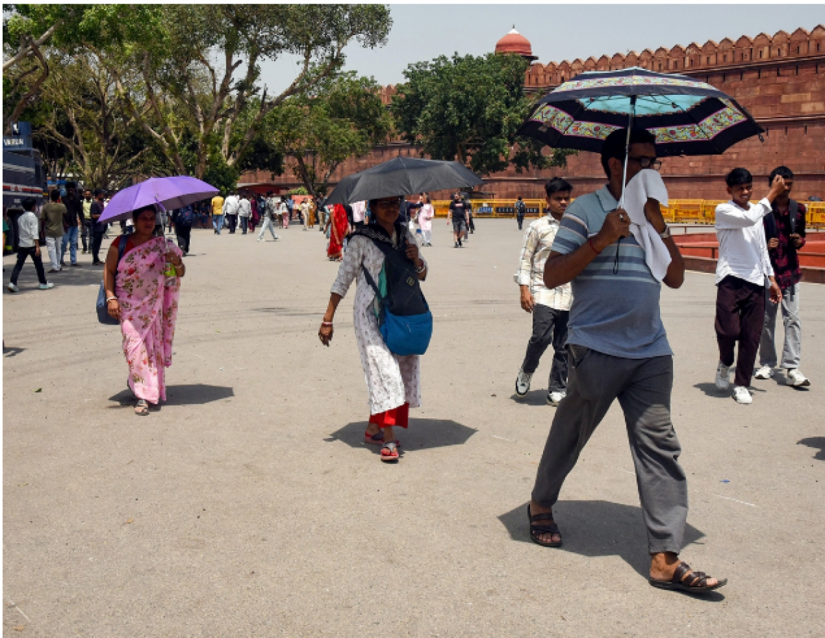 Một địa điểm du lịch nổi tiếng Pháo Đài đỏ ở thủ đô New Delhi. Ảnh: ANI