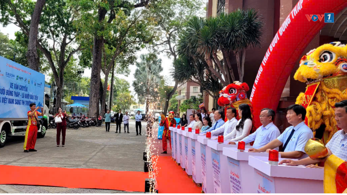 Nghi thức đưa lô bưởi da xanh tỉnh Đồng Tháp xuất sang Úc