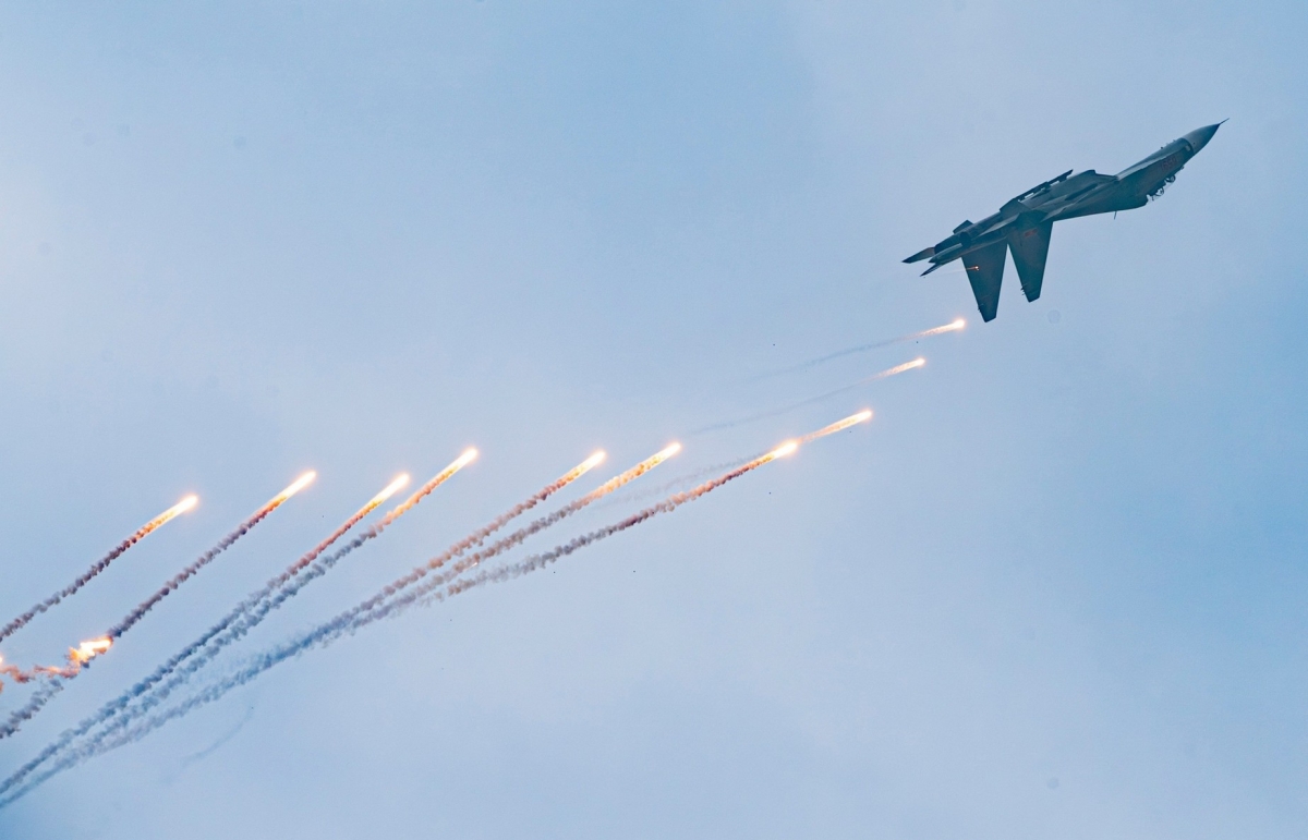 Su 30 tại tổng duyệt Triển lãm Quốc phòng Quốc tế Việt Nam 2024